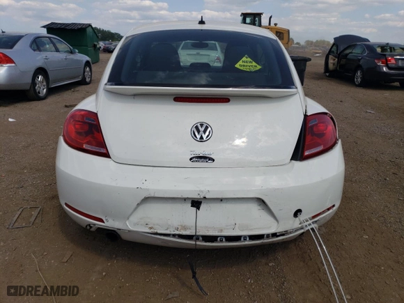 2012 Volkswagen Beetle 2.0T Turbo with VIN 3VWV67AT6CM643862, listed as a Copart auction lot 63781194 with 66,016 mi miles and Salvage Title. Bid and sale history available at carsss.com. Image 6.