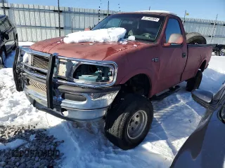 1997 Ford F-150 z VIN 1FTDF1866VKC92442, wystawiony jako Copart lot #87142304 z przebiegiem 209 016 mil mil oraz Czysty tytuł • Clean title. Historia ofert i sprzedaży dostępna na DreamBid. Obrazek 1.
