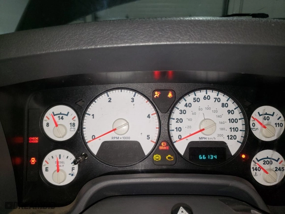 2006 Dodge Ram 3500 Laramie with VIN 3D7LX38C36G175331, listed as a Copart auction lot 52977365 with 66,134 mi miles and Salvage Title. Bid and sale history available at carsss.com. Image 9.