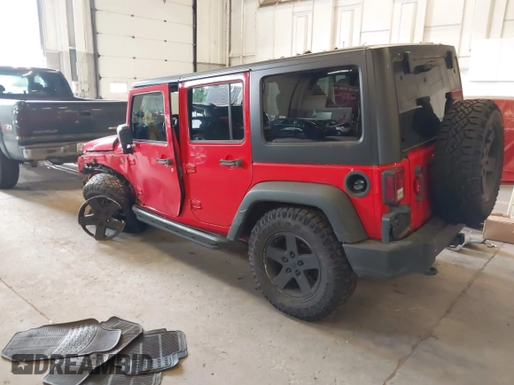 2017 Jeep Wrangler Unlimited Sport with VIN 1C4BJWDG0HL597113, listed as a IAAI auction lot 41764073 with 96,531 mi miles. Bid and sale history available at carsss.com. Image 3.
