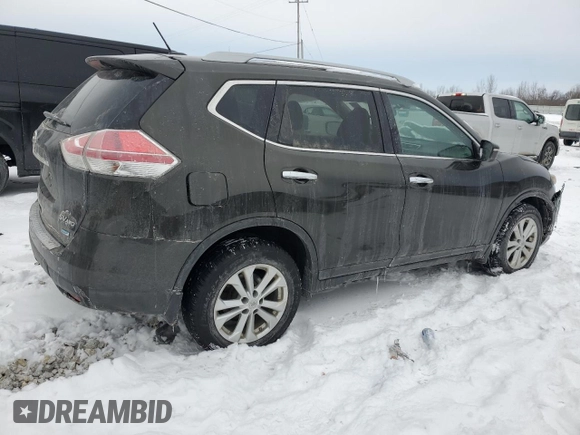 2015 Nissan Rogue SL with VIN 5N1AT2MV2FC830513, listed as a Copart auction lot 45189045 with Not Provided miles and Salvage Title. Bid and sale history available at carsss.com. Image 3.