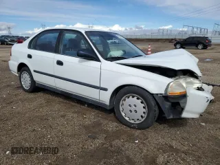 1997 Honda Civic DX with VIN 2HGEJ6626VH574525, listed as a Copart auction lot 49089605 with 242,389 mi miles and Salvage Title. Bid and sale history available at carsss.com. Image 4.