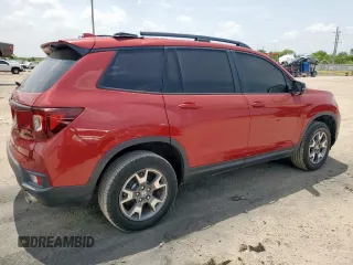 2023 Honda Passport TrailSport с VIN 5FNYF8H62PB000733, выставлен на аукционе Copart как лот 63115975 с пробегом 58 384 миль миль и Чистый • Clean title. История ставок и продаж доступна на DreamBid. Изображение 3.
