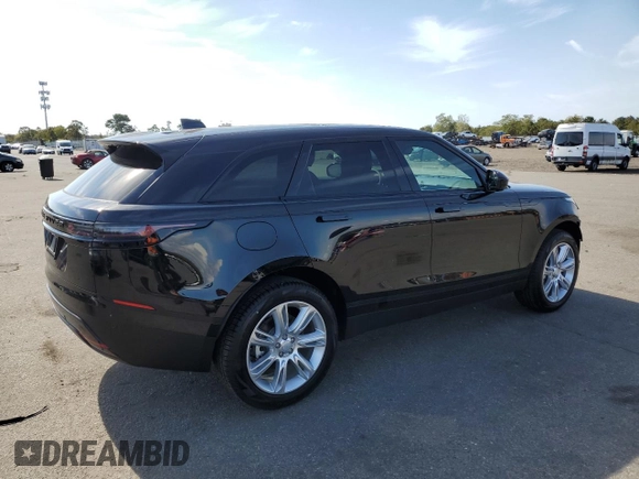 2025 Land Rover Range Rover Velar S with VIN SALYJ2EX2SA801486, listed as a Copart auction lot 74294304 with 55 mi miles and Salvage title. Bid and sale history available at DreamBid. Image 3.