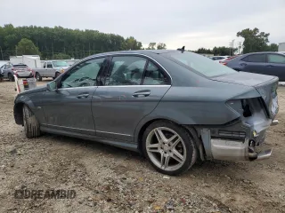 2012 Mercedes-Benz C 350 Sport with VIN WDDGF5HBXCR222096, listed as a Copart auction lot 72595324 with 134,915 mi miles and Salvage Title. Bid and sale history available at DreamBid. Image 2.