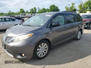 2011 Toyota Sienna XLE AAS with VIN 5TDYK3DC5BS010512, listed as a Copart auction lot 58614775 with 215,020 mi miles and Clean title. Bid and sale history available at DreamBid. Image 1.