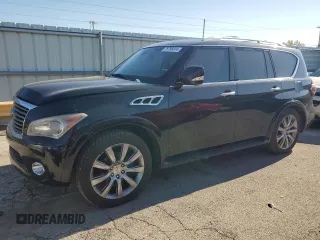 2012 Infiniti QX56 7-passenger with VIN JN8AZ2NE1C9020448, listed as a Copart auction lot 76786414 with 188,572 mi miles and Clean Title. Bid and sale history available at carsss.com. Image 1.