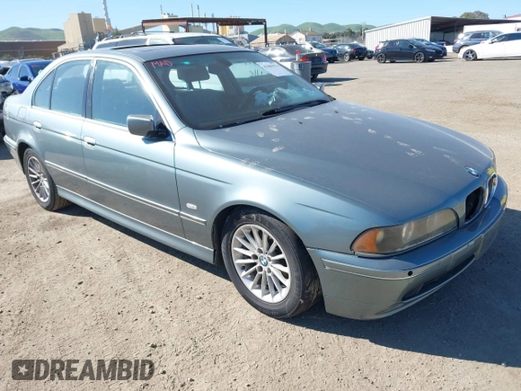 2002 BMW 5 Series 540iA with VIN WBADN63422GN87250, listed as a IAAI auction lot 41681974 with 182,007 mi miles. Bid and sale history available at carsss.com. Image 1.