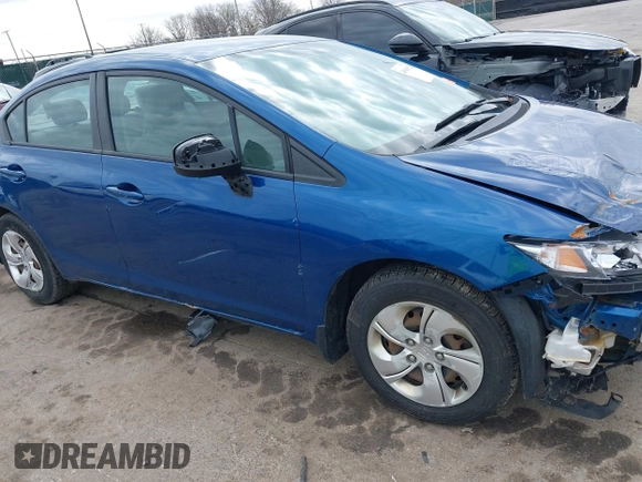 2013 Honda Civic LX with VIN 2HGFB2F57DH592390, listed as a IAAI auction lot 41946592 with 157,314 mi miles and . Bid and sale history available at DreamBid. Image 14.