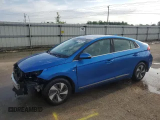 2017 Hyundai Ioniq SEL z VIN KMHC75LC0HU054572, wystawiony jako Copart lot #55042605 z przebiegiem 62 371 mil mil oraz Szkoda całkowita • Salvage title. Historia ofert i sprzedaży dostępna na DreamBid. Obrazek 1.
