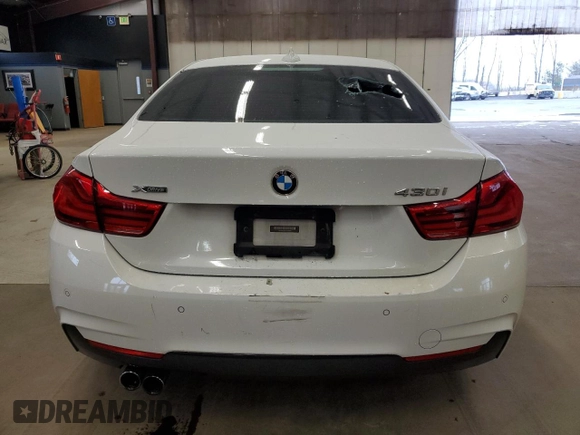2018 BMW 4 Series 430i xDrive with VIN WBA4W5C54JAA49461, listed as a Copart auction lot 51749285 with 86,927 mi miles and Salvage title. Bid and sale history available at DreamBid. Image 6.
