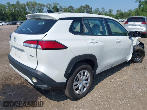 2023 Toyota Corolla Cross L with VIN 7MUAAABG0PV056373, listed as a IAAI auction lot 42495014 with 17,368 mi miles and . Bid and sale history available at DreamBid. Image 4.