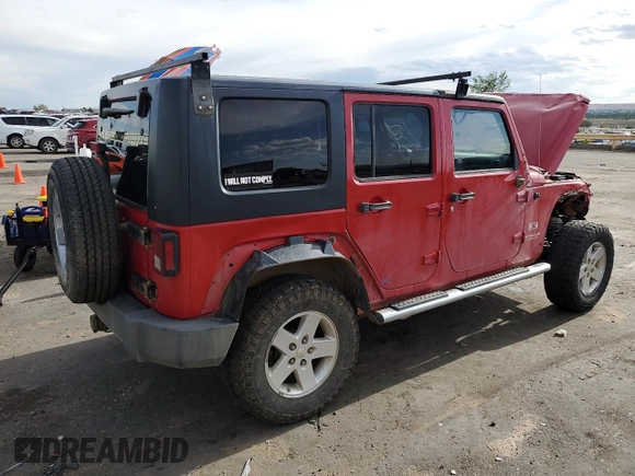 2008 Jeep Wrangler Unlimited X с VIN 1J4GA39188L594432, выставлен на аукционе Copart как лот 62854645 с пробегом 139 304 миль миль и Списание • Salvage title. История ставок и продаж доступна на DreamBid. Изображение 3.