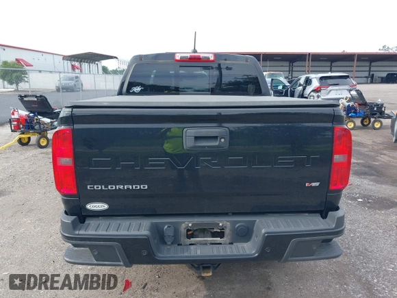 2021 Chevrolet Colorado 4WD Z71 with VIN 1GCGTDEN5M1190797, listed as a IAAI auction lot 42473079 with 77,290 mi miles and . Bid and sale history available at DreamBid. Image 16.