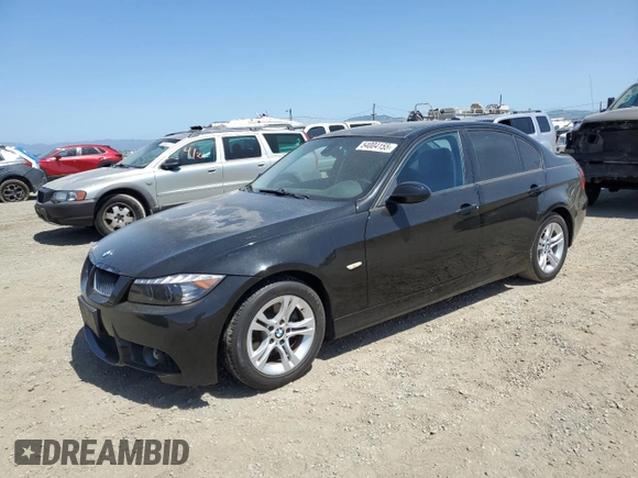 2008 BMW 3 Series 328i with VIN WBAVC53588FZ89561, listed as a Copart auction lot 54004155 with 132,933 mi miles and Clean Title. Bid and sale history available at carsss.com. Image 1.
