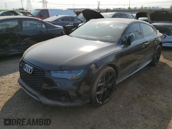 2016 Audi RS 7 Prestige z VIN WUAW2AFC4GN901965, wystawiony jako Copart lot #70838624 z przebiegiem Nie podano mil oraz Szkoda całkowita • Salvage title. Historia ofert i sprzedaży dostępna na DreamBid. Obrazek 1.