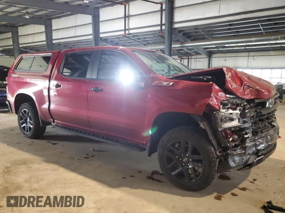 2022 Chevrolet Silverado 1500 LT Trail Boss with VIN 3GCUDFED8NG601258, listed as a Copart auction lot 85918334 with 27,817 mi miles and Salvage Title. Bid and sale history available at DreamBid. Image 4.