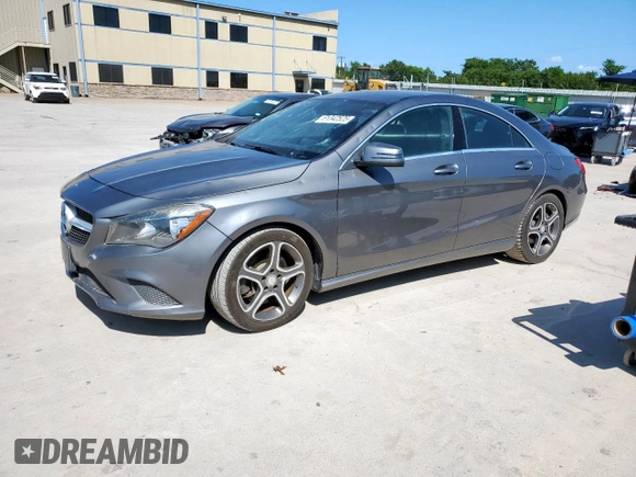 2014 Mercedes-Benz CLA 250 with VIN WDDSJ4EB2EN037431, listed as a Copart auction lot 61342525 with 118,093 mi miles and Clean title. Bid and sale history available at DreamBid. Image 1.