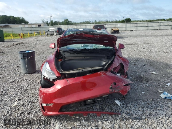 2024 Tesla Model Y with VIN 7SAYGDED2RA331985, listed as a Copart auction lot 60240705 with Not provided miles and Salvage title. Bid and sale history available at DreamBid. Image 5.