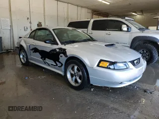 2001 Ford Mustang GT Deluxe with VIN 1FAFP42X91F185242, listed as a Copart auction lot 49330035 with 90,456 mi miles and Salvage Title. Bid and sale history available at carsss.com. Image 4.