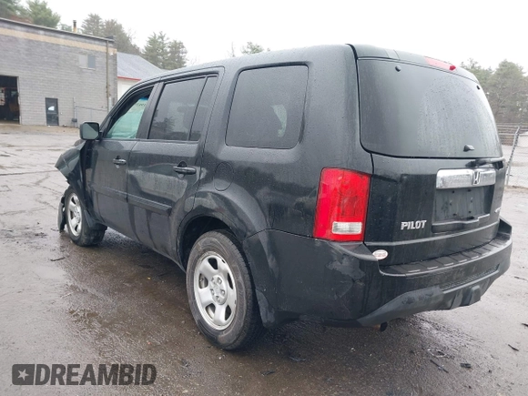 2012 Honda Pilot LX with VIN 5FNYF4H27CB038765, listed as a IAAI auction lot 41963157 with 209,965 mi miles and . Bid and sale history available at carsss.com. Image 3.