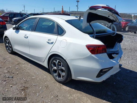 2021 Kia Forte LXS with VIN 3KPF24AD5ME410013, listed as a IAAI auction lot 41855131 with 60,960 mi miles. Bid and sale history available at carsss.com. Image 3.