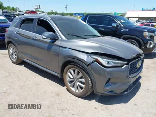 2019 Infiniti QX50 Essential with VIN 3PCAJ5M1XKF134746, listed as a IAAI auction lot 42315000 with 120,984 mi miles and . Bid and sale history available at DreamBid. Image 1.