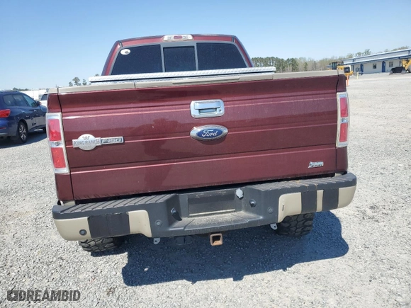 2010 Ford F-150 XL with VIN 1FTFW1EV9AKE13043, listed as a Copart auction lot 50417195 with 181,884 mi miles and Salvage Title. Bid and sale history available at carsss.com. Image 6.