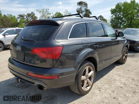 2013 Audi Q7 S line Prestige with VIN WA1DGAFE4DD001201, listed as a Copart auction lot 54495105 with 145,557 mi miles and Clean title. Bid and sale history available at DreamBid. Image 3.