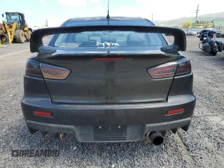 2008 Mitsubishi Lancer Evolution MR with VIN JA3AW56V18U050699, listed as a Copart auction lot 58567274 with 79,267 mi miles and Salvage Title. Bid and sale history available at DreamBid. Image 6.
