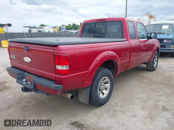 2007 Ford Ranger XL with VIN 1FTYR14U07PA44853, listed as a IAAI auction lot 42136023 with 205,893 mi miles. Bid and sale history available at carsss.com. Image 4.