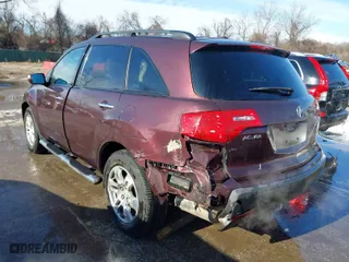 2009 Acura MDX Tech/Entertainment Pkg with VIN 2HNYD28459H507652, listed as a IAAI auction lot 41575853 with 111,196 mi miles. Bid and sale history available at carsss.com. Image 3.