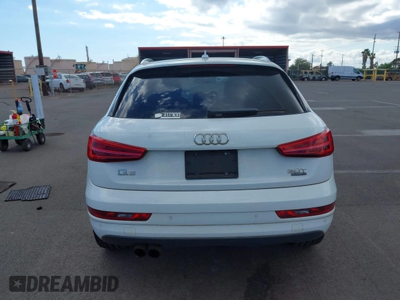 2016 Audi Q3 Premium Plus with VIN WA1EFCFS1GR006968, listed as a IAAI auction lot 42036018 with 77,329 mi miles and . Bid and sale history available at DreamBid. Image 17.