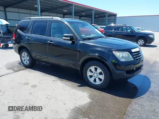 2009 Kia Borrego LX with VIN KNDJJ741295033045, listed as a IAAI auction lot 42111919 with 229,340 mi miles and . Bid and sale history available at DreamBid. Image 1.
