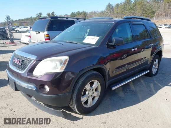 2009 GMC Acadia SLE1 with VIN 1GKEV13D19J143417, listed as a IAAI auction lot 41795852 with 204,887 mi miles and . Bid and sale history available at carsss.com. Image 2.