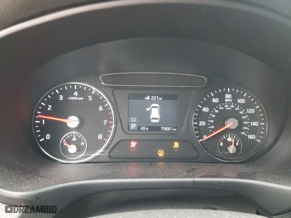 2020 Kia Sorento LX V6 with VIN 5XYPG4A57LG679792, listed as a Copart auction lot 44994805 with 73,661 mi miles and Salvage Title. Bid and sale history available at carsss.com. Image 9.