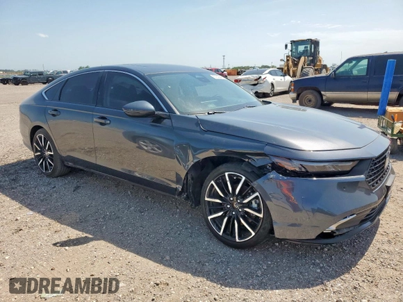 2024 Honda Accord Touring with VIN 1HGCY2F86RA093078, listed as a Copart auction lot 57392485 with 10,602 mi miles and Salvage title. Bid and sale history available at DreamBid. Image 4.