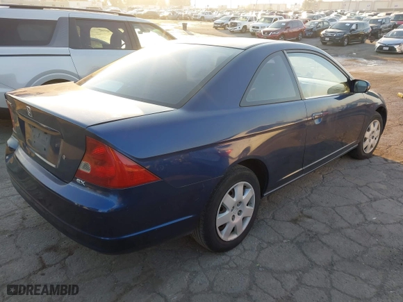 2002 Honda Civic EX with VIN 1HGEM21012L097748, listed as a IAAI auction lot 41291636 with 181,824 mi miles. Bid and sale history available at carsss.com. Image 4.