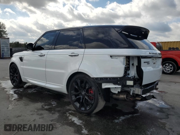 2022 Land Rover Range Rover Sport HST with VIN SALWS2RU8NA233592, listed as a Copart auction lot 52373495 with 52,897 mi miles and Salvage title. Bid and sale history available at DreamBid. Image 2.