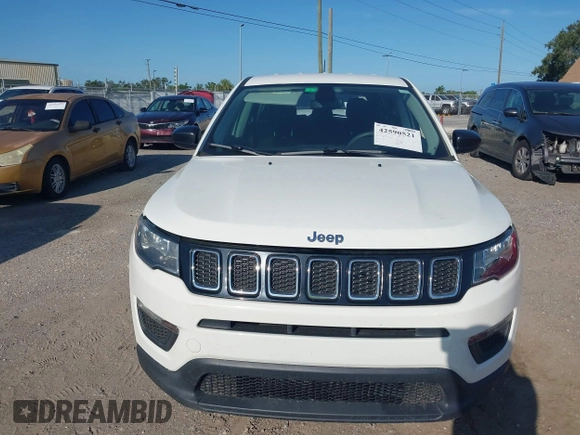 2020 Jeep Compass Sport с VIN 3C4NJCAB9LT134159, выставлен на аукционе IAAI как лот 42590521 с пробегом 57 507 миль миль и . История ставок и продаж доступна на DreamBid. Изображение 12.