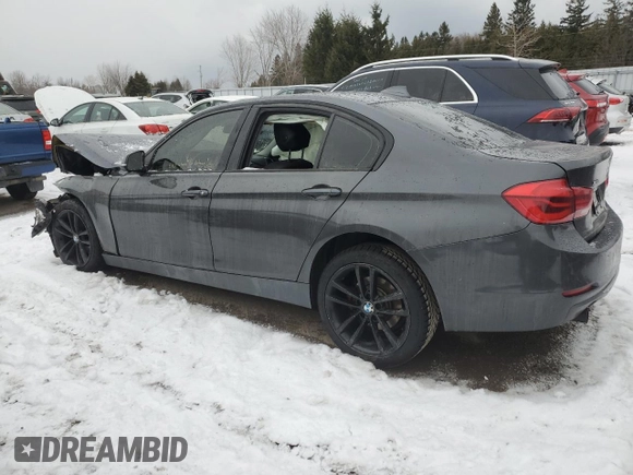 2016 BMW 3 Series 320i xDrive with VIN WBA8E5G50GNU20810, listed as a Copart auction lot 87588945 with 0 mi miles and Salvage Title. Bid and sale history available at carsss.com. Image 2.