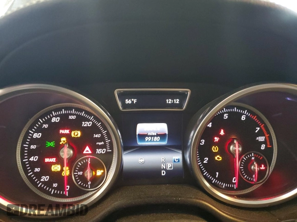 2017 Mercedes-Benz GLS 450 with VIN 4JGDF6EE9HA839914, listed as a Copart auction lot 47168044 with 99,180 mi miles and . Bid and sale history available at DreamBid. Image 9.