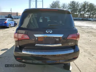 2016 Infiniti QX80 with VIN JN8AZ2NCXG9401316, listed as a Copart auction lot 45355605 with 119,867 mi miles and Salvage Title. Bid and sale history available at DreamBid. Image 6.