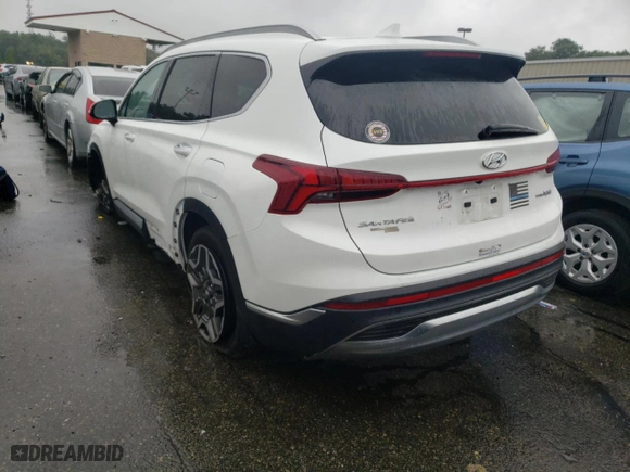 2021 Hyundai Santa Fe Hybrid Limited with VIN KM8S5DA11MU004013, listed as a Copart auction lot 59325022 with NaN miles. Bid and sale history available at carsss.com. Image 3.