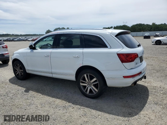 2015 Audi Q7 Premium Plus with VIN WA1LGAFE0FD004076, listed as a Copart auction lot 62591485 with 70,508 mi miles and Salvage title. Bid and sale history available at DreamBid. Image 2.