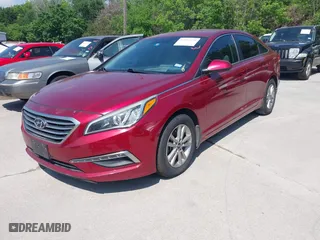 2015 Hyundai Sonata 2.4L SE with VIN 5NPE24AF7FH257498, listed as a IAAI auction lot 42051629 with 1 mi miles. Bid and sale history available at carsss.com. Image 2.