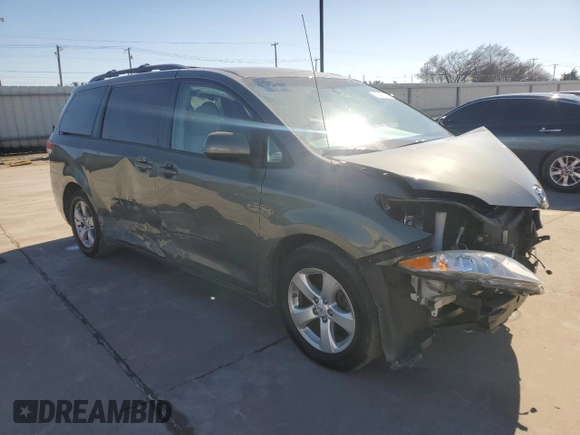 2013 Toyota Sienna LE AAS with VIN 5TDKK3DC1DS351138, listed as a Copart auction lot 46450155 with 130,465 mi miles and Clean Title. Bid and sale history available at DreamBid. Image 4.