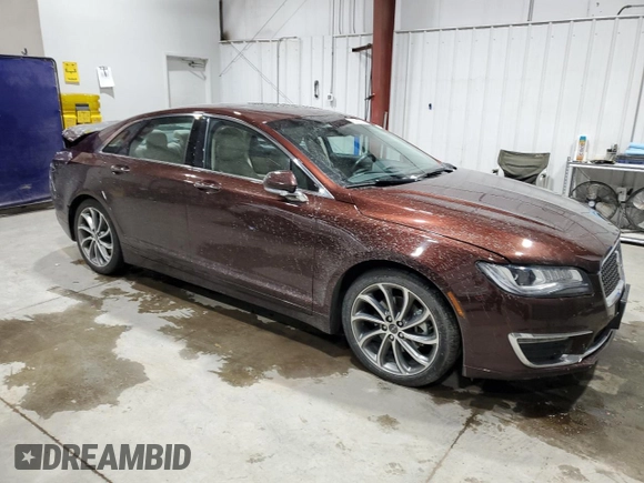 2019 Lincoln MKZ Reserve I with VIN 3LN6L5D99KR602451, listed as a Copart auction lot 42336735 with 50,341 mi miles and Salvage Title. Bid and sale history available at DreamBid. Image 4.