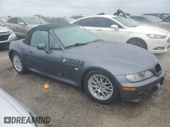 2000 BMW Z3 2.8L with VIN 4USCH3348YLF71037, listed as a Copart auction lot 74250604 with 0 mi miles and Non Repairable. Bid and sale history available at carsss.com. Image 4.