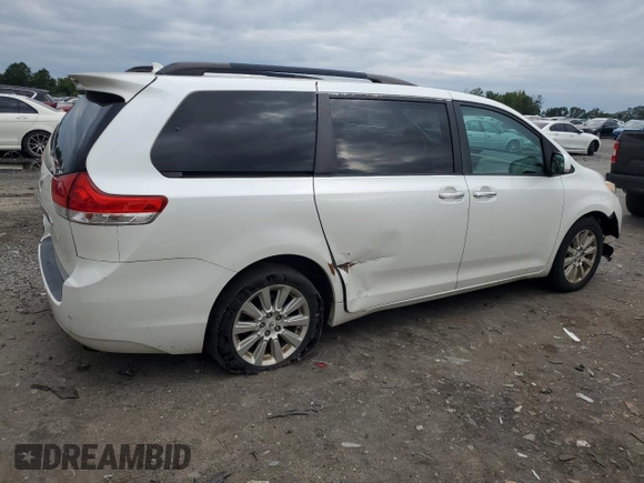2011 Toyota Sienna XLE with VIN 5TDDK3DC6BS004295, listed as a Copart auction lot 65534555 with 195,143 mi miles and Clean title. Bid and sale history available at DreamBid. Image 3.